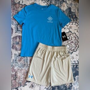 Under Armour boys size 8 matching set new